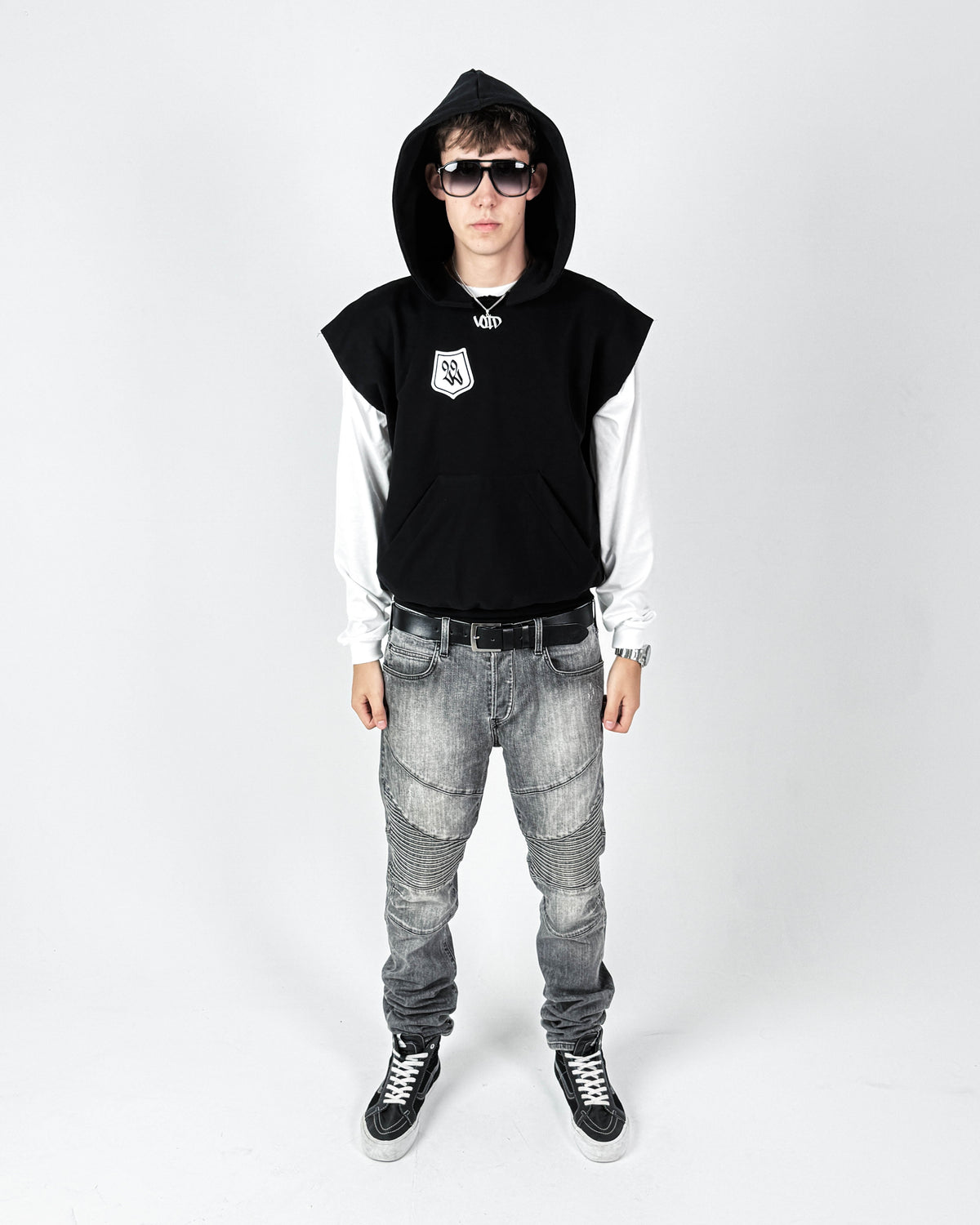 "22crest" cotton vest